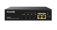 TENDA SG106PC 6 Port 4 Port Poe+ 10/100/1000 Mbps + 2 Port Uplink Switch Çelik Kasa